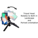 product_image_name-Generic-Led Kit de vlogging pour iPhone, Android (avec trépied), avec mini lampe vidéo LED, microphone cardioïde-8