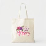 product_image_name-Generic-Tote bag I love you mom, pink purple floral Unique, haute qualité-2