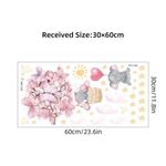 product_image_name-Generic-Autocollant Cartoon Pink Balloon Clouds Cute Rabbit Wall Stickers Decor for Kids Room -2