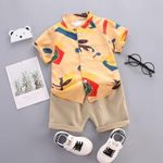 product_image_name-Generic-طقم قميص وشورت للأولاد والبنات الصغار - ملابس أطفال-1