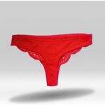 Generic STRING SEXY EN SATIN ROUGE