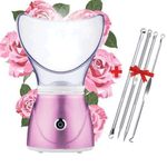 product_image_name-Generic-جهاز البخار المنزلي للعناية و تنظييف البشرة + أدوات إزالة حب للشباب و الرؤوس السوداء  الوردي-1
