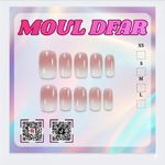 product_image_name-Generic-10 قطع متدرجة الوردي والأبيض مطلي بالكهرباء DIY للزي الكاجوال للنساء M-1