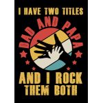 Dad papa best fathers day  Poster Chambre Haute Qualité