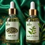 Bio Huile de sidr 50 ml et Huile de the vert 50 ml pour une routine beauté et de éclat