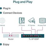 product_image_name-TP-Link-TL-SF1009P switch de bureau 9 ports 10/100 Mbps avec 8 ports PoE+-7