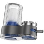 product_image_name-Generic-فلتر صنبور المطبخ متعدد الطبقات لتنقية المياه مع هيكل بلاستيكي فضي وإزالة الشوائب والترسيبات-3