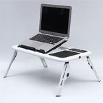 TABLE pliable pour PC Portable Réglable avec Ventilateur de Refroidissement Intégré.