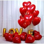 product_image_name-Generic-Nouvelle BALLONS COEUR♥️ POUR MARIAGE ANNIVERSAIRE ROUGE ET BLANC 31CM-2