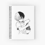 Todoroki with his cat Spiral Notebook Bloc note