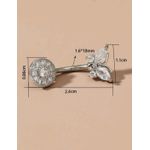 product_image_name-Generic-Piercing nombril acier inoxydable avec strass-2