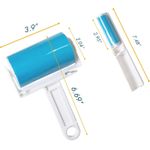 product_image_name-Generic-مجموعة لفة لاصقة قابلة لإعادة الاستخدام لإزالة شعر الحيوانات الأليفة والغبار - مجموعة من اللفات الزرقاء-4