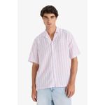 product_image_name-Defacto-قميص مخطط بأكمام قصيرة بقصة عصرية-6