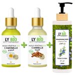 LY BIO PACK HUILE CAMOMILLE 50ML - PIPETTE + HUILE CANNELLE 50ML - PIPETTE + SHAMPOOING A L'HUILE DE CADE 200ML