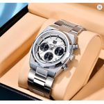product_image_name-Benyar-Montre Homme Sport Luxe Acier Argent Étanche-3