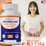 product_image_name-VITAMATIC-Bromelain 2400 GDU/g, 500mg Support Digestive Enzymes 180 Capsules-1