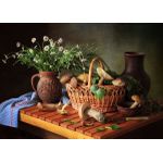 Mushrooms basket  Poster Chambre Haute Qualité