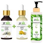 LY BIO PACK HUILE CADE 50ML - PIPETTE + HUILE MAIS 50ML - PIPETTE + SHAMPOOING ALOE VERA 200ML