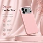 Generic Coque Compatible iPhone 17 Pro – Silicone Rose Clair Antichoc - image 2