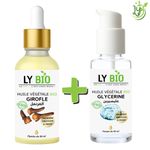 LY BIO PACK HUILE GIROFLE 50ML - PIPETTE + HUILE GLYCERINE 50ML - POMPE