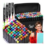 product_image_name-Generic-Lot de 80 Couleurs Marqueurs avec Pochette de Transport pour Dessiner, Peindre-1