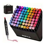 product_image_name-Generic-Lot de 80 Couleurs Marqueurs avec Pochette de Transport pour Dessiner, Peindre-6