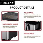 product_image_name-Sokany-Friteuse cuisson haut / bas 9,5 litre XXL 12 programme sans huile 2200w, air fryer TACTIL-6