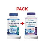 Herbo Ridouane حزمة غضروف سمك القرش 60 كبسولة وكولاجين بحري 60 كبسولة