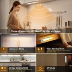 product_image_name-Generic-شريط ضوء LED بطول 40 سم مع مستشعر حركة، مصباح خزائن، ممر، غرفة نوم، مطبخ-5