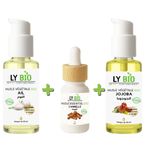 LY BIO PACK HUILE AIL 50ML - POMPE + HUILE ESSENTIEL CANNELLE 10ML + HUILE JOJOBA 50ML - POMPE
