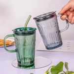 product_image_name-Generic-كوب قهوة زجاجي مع قشة، كوب قهوة 450 مل مع غلاف جلدي .-4