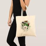 product_image_name-Generic-Tote bag lady flora, flowers, pretty, elegant, simple, art Unique, haute qualité-1