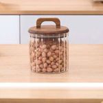 product_image_name-Generic-Bocal en Verre avec Couvercle en Bois - Design Élégant-1