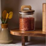 product_image_name-Generic-Bocal en Verre avec Couvercle en Bois - Design Élégant-4