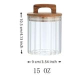 product_image_name-Generic-Bocal en Verre avec Couvercle en Bois - Design Élégant-6