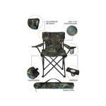 product_image_name-Generic-Pack de 2 chaises de camping et plage Fauteuil avec porte-gobelet militaire-2