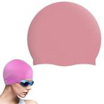 product_image_name-Generic-Bonnet de natation en silicone pour femmes & filles, chapeau de piscine étanche-1
