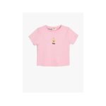 product_image_name-Koton-T-Shirt Rose Pour Fille-3