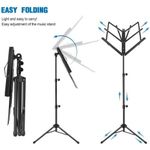 product_image_name-Generic-Pupitres music pour Partition en Livres, Support d'orchestre en Métal Portable & Pliable avec Sac Transport offerte, Hauteur réglable-5