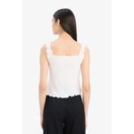 product_image_name-Defacto-توب أبيض ضيق من قماش مجعد برقبة مربعة-2