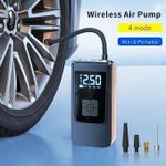 product_image_name-Generic-Compresseur d’air portable 150 PSI - Pompe électrique gonfleur avec manomètre et écran LED, batterie 2000 mAh rechargeable par USB, pour voiture, moto, vélo, ballons-3