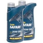 product_image_name-Mannol-2PCS Huile moteur 1L Safari 20W-50 7404-2