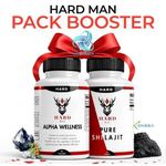 Hardman Pack booster de testérone pour homme, Alpha wellness & Shilajit , 500mg / 30 Capsule