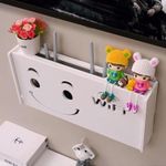 product_image_name-Generic-Boîte de rangement pour routeur WiFi, support mural pour câbles et routeur (marron)-4