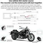 product_image_name-Generic-Dashcam Moto Double Caméra Avant Arrière HD 1080P Étanche IP68 G-Sensor Enregistrement en Boucle-7