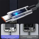 product_image_name-Generic-كابل شحن سريع USB إلى Type-C بقوة 240 واط - طول 2 متر مع شاشة LED رقمية - أسود-4