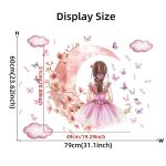 product_image_name-Generic-Autocollant Girl Moon Butterflies Style 4 Wall Decoration For house & Rooms-4