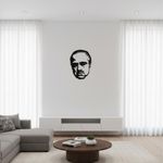 product_image_name-Generic-Tableau mural noir représente Le Parrain (The Godfather) en bois MDF 30*35CM-1