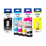 Epson Pack 103 Ecotank Ink Bottle ( Black, Cyan, Magenta, Yellow )