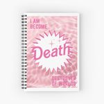 Barbenheimer I am become death, destroyer of worlds parody Barbie Spiral Notebook - Bloc note